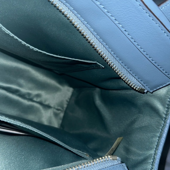 Coach Teal Taylor Eyelet Leather Carryall - Picture 12 of 16